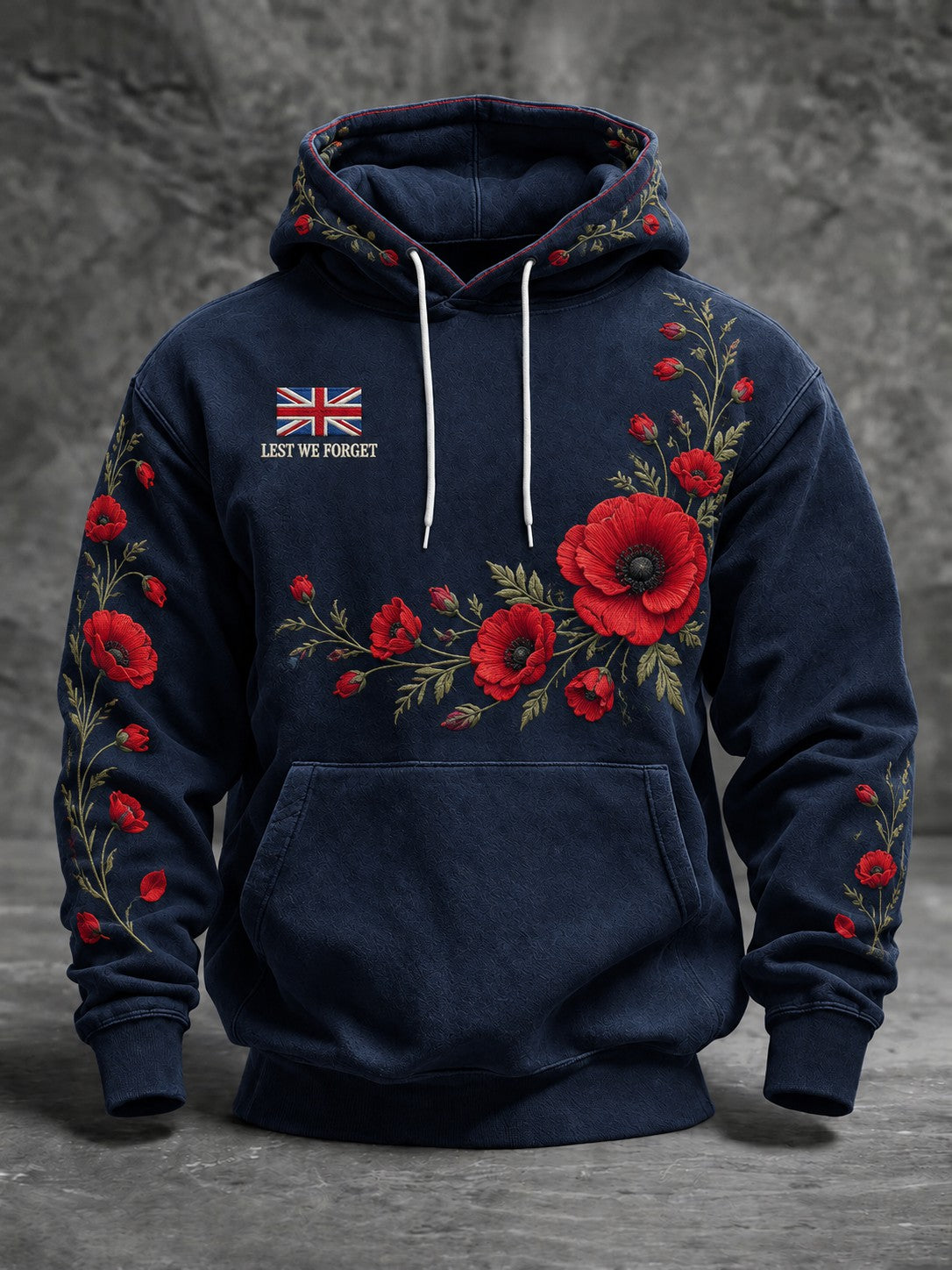 Men's Lest We Forget Printed Hoodie