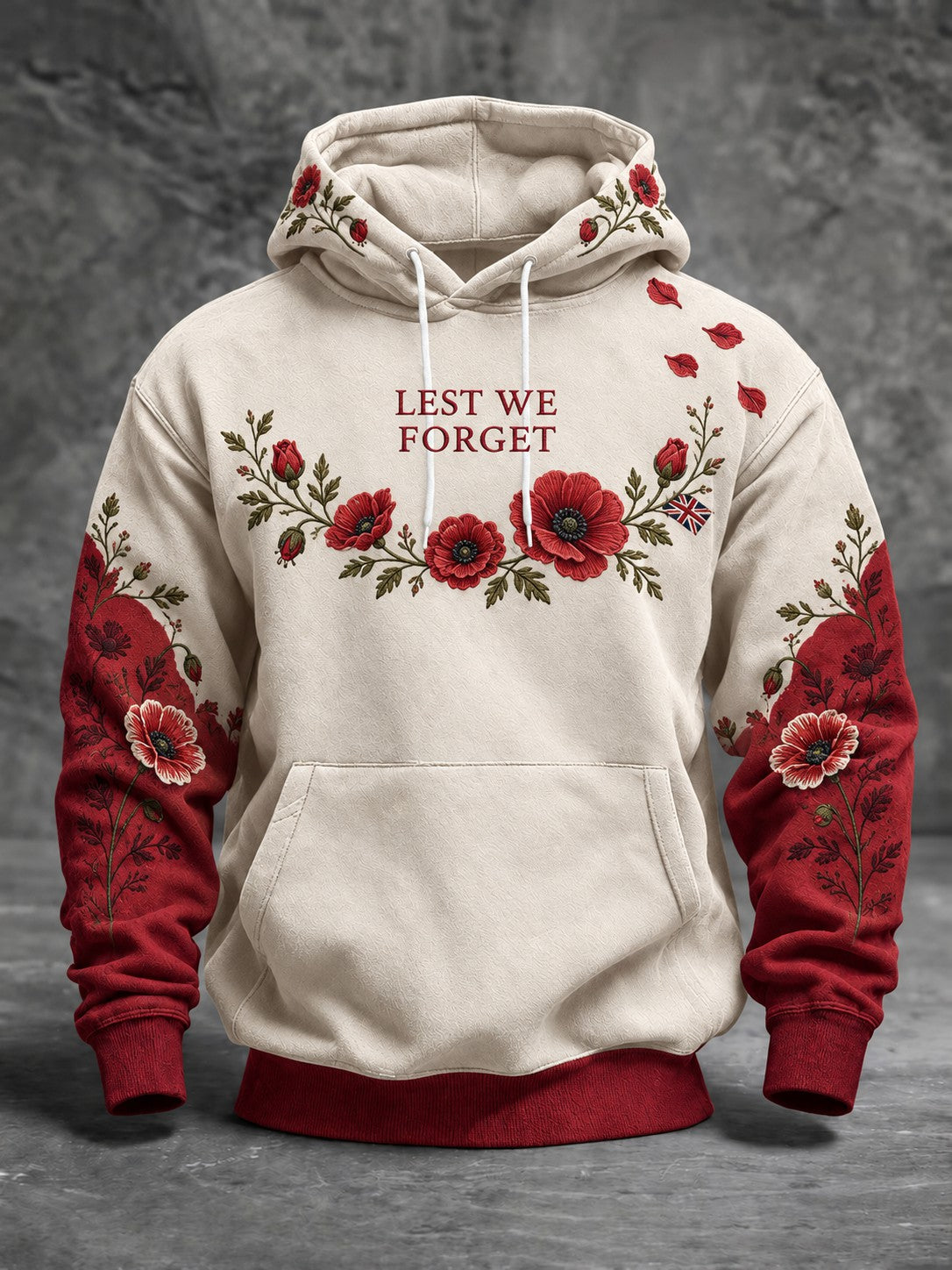 Men's Lest We Forget Printed Hoodie