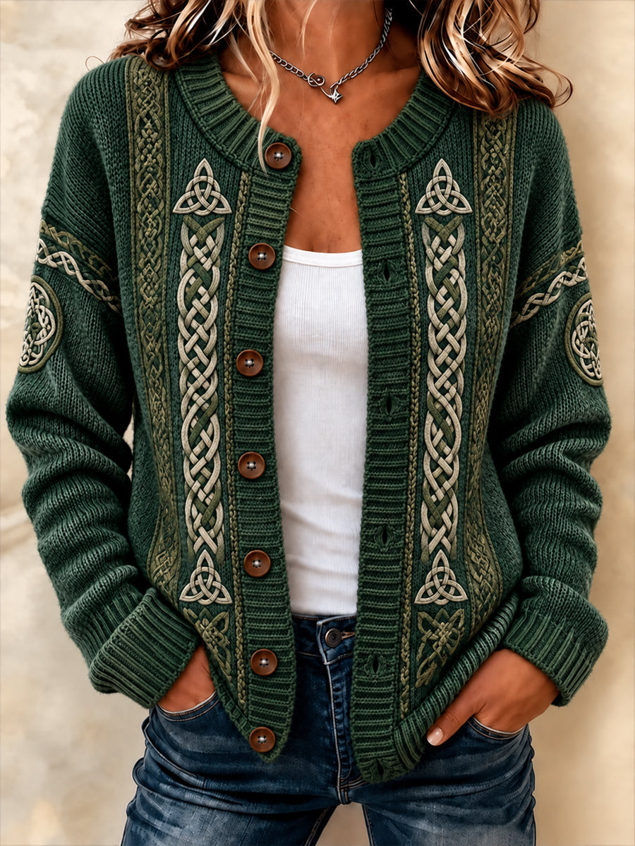 Women's Celtic style Cardigan-Style coat