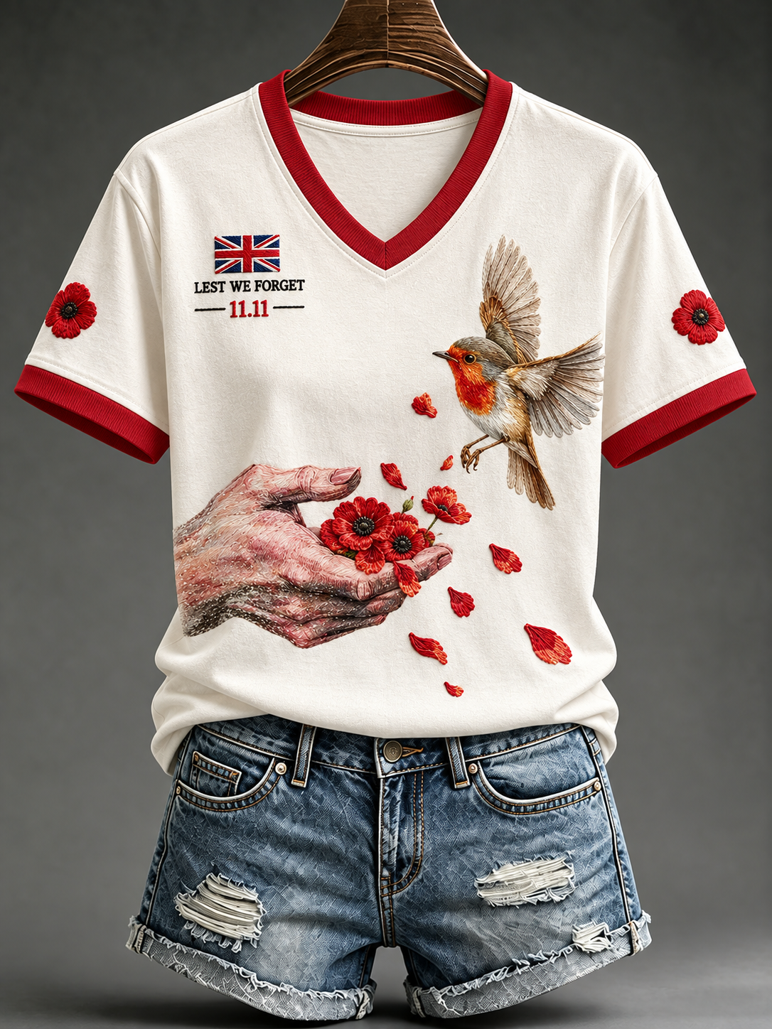 Women's Remembrance Day Short-sleeved T-shirt