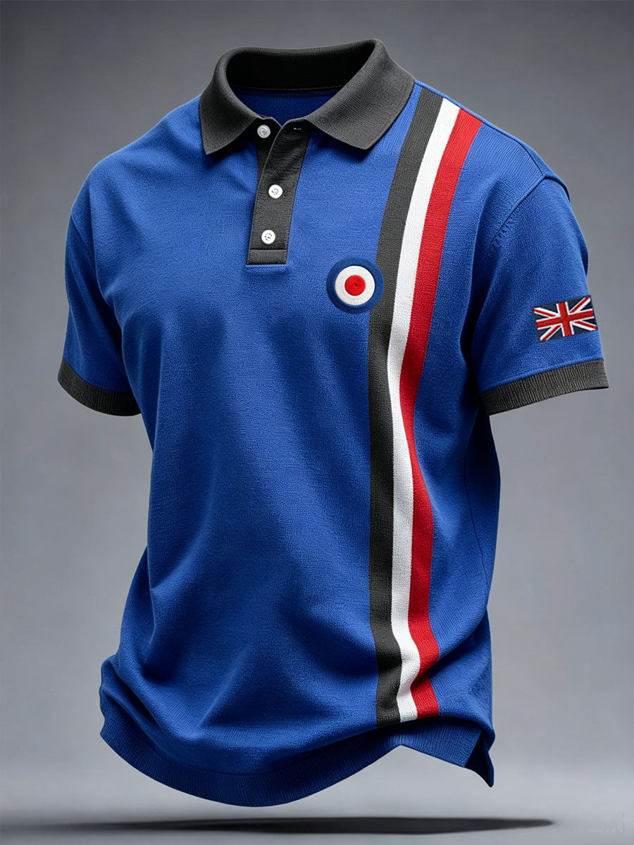 Men's UK Music Lover Mods Art Printed Casual Tops