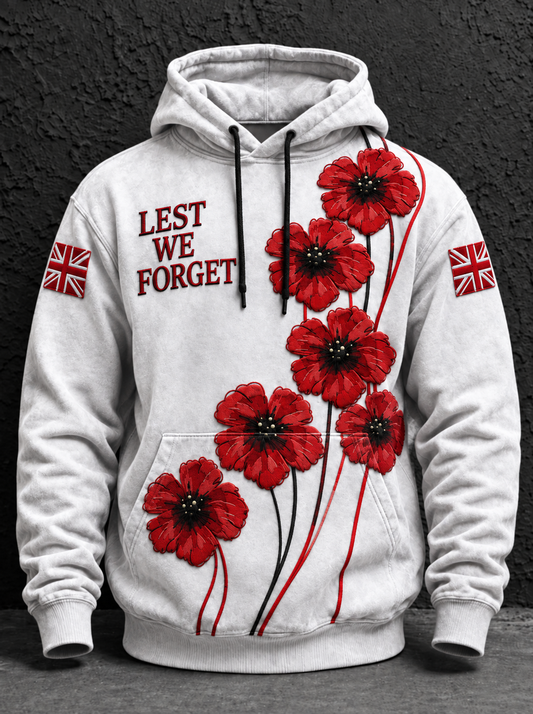 Men's Remembrance Day Lest We Forget Hoodie