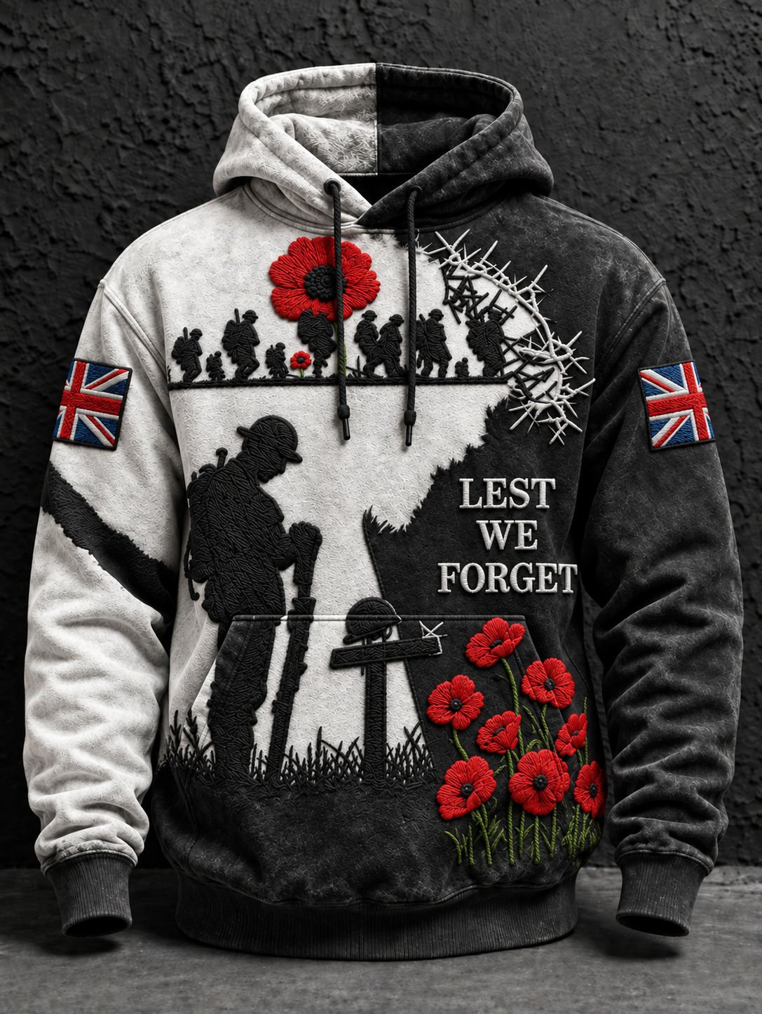 Men's Remembrance Day Lest We Forget Hoodie