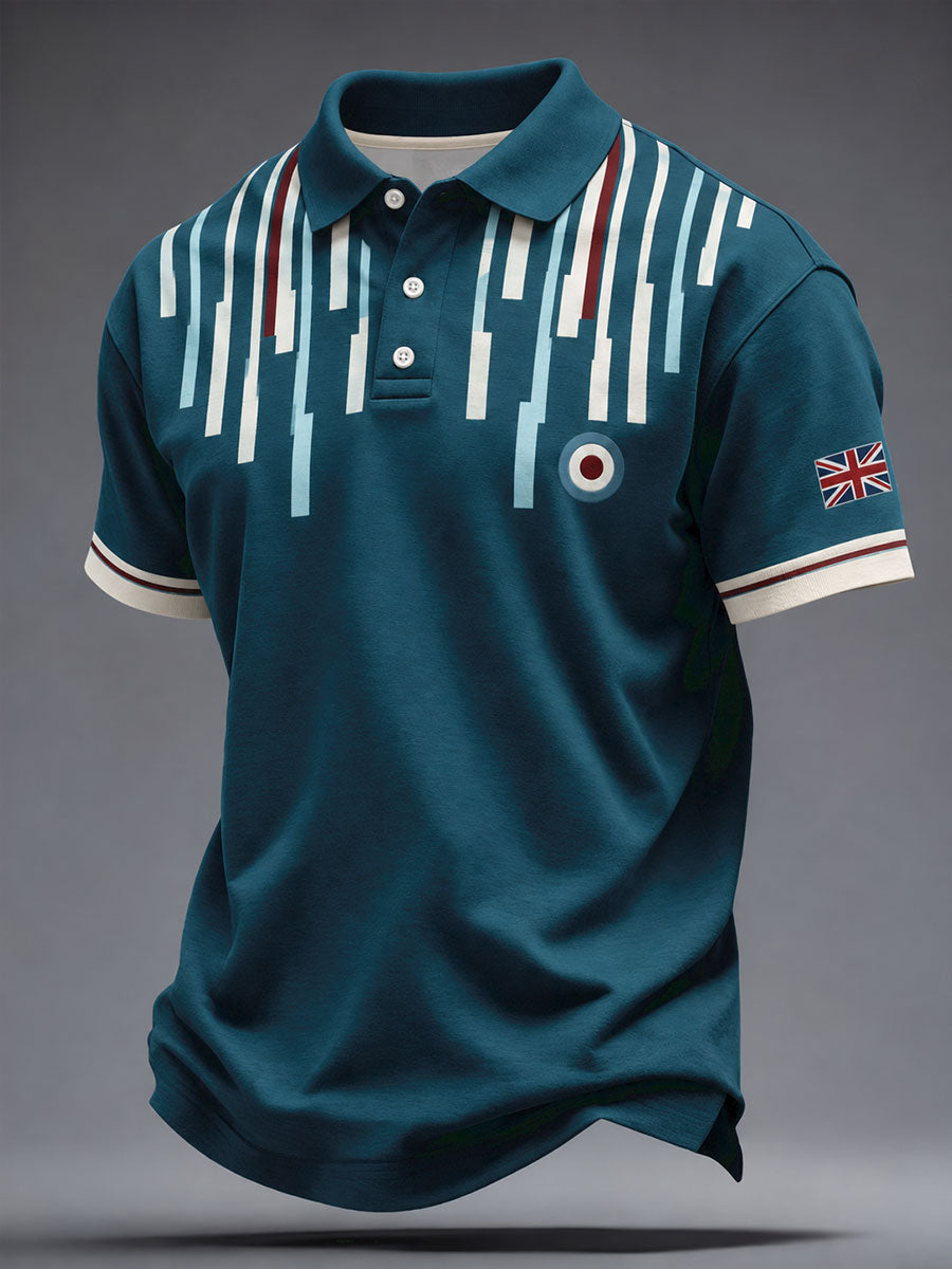 Men's UK Music Lover Mods Art Printed Casual Tops