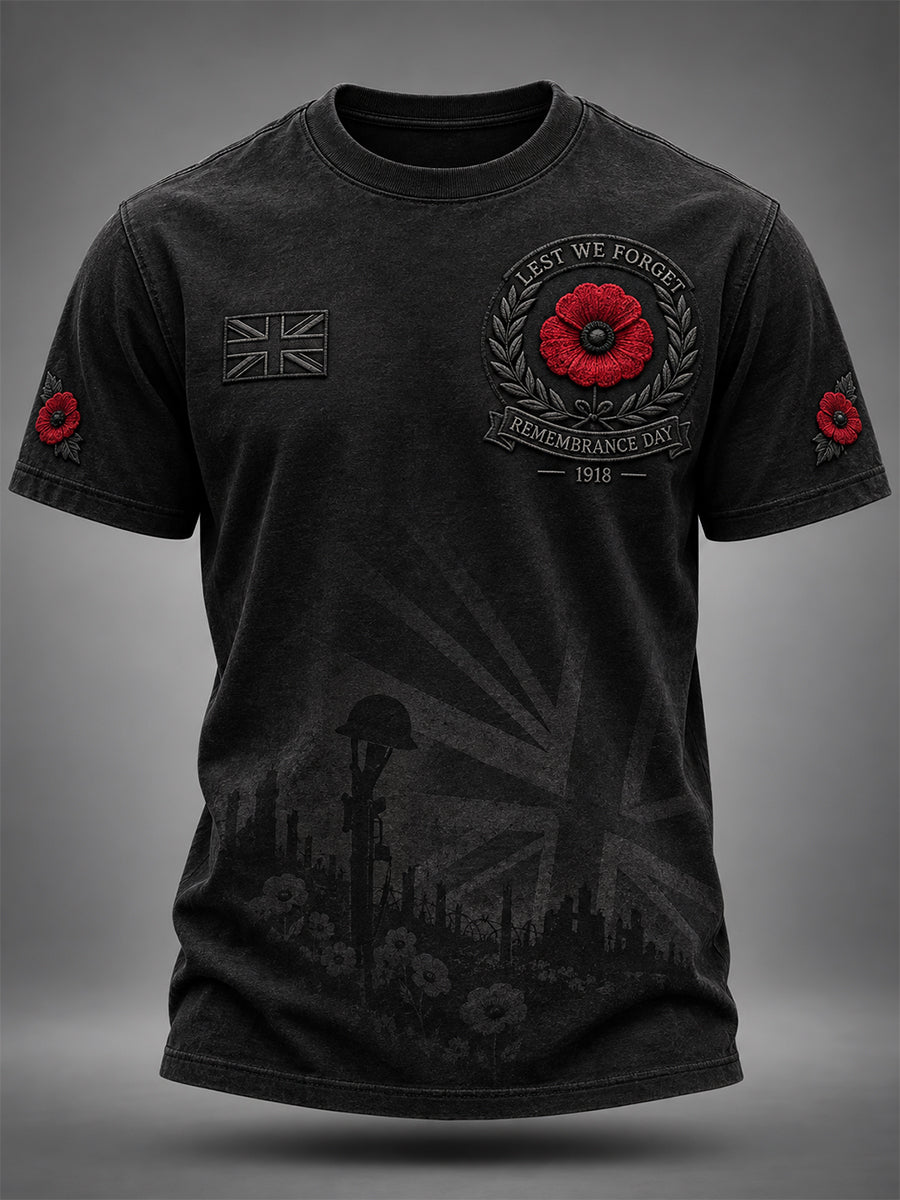 Men's Remembrance Day Lest We Forget Short-Sleeve T-Shirt