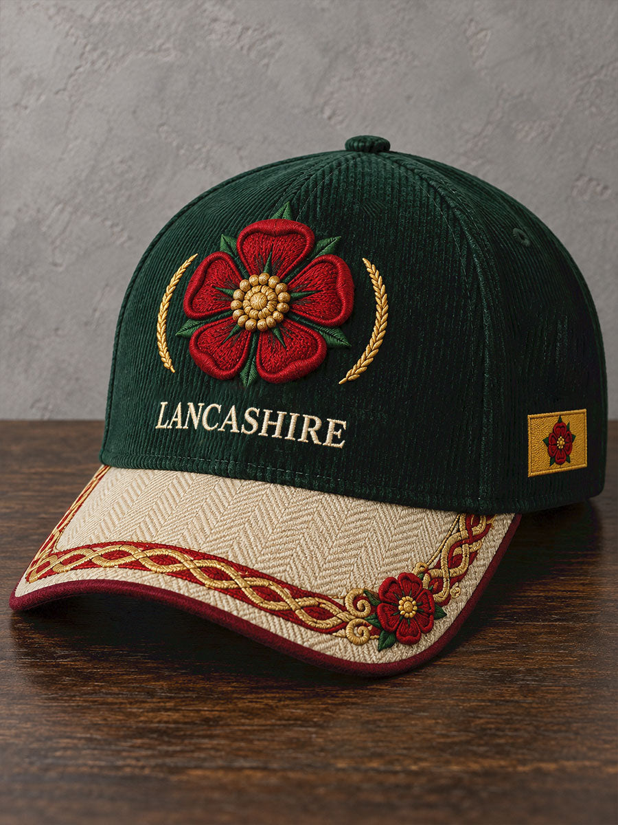 Unisex England Lancashire Day Red Roses Art Printed Hat