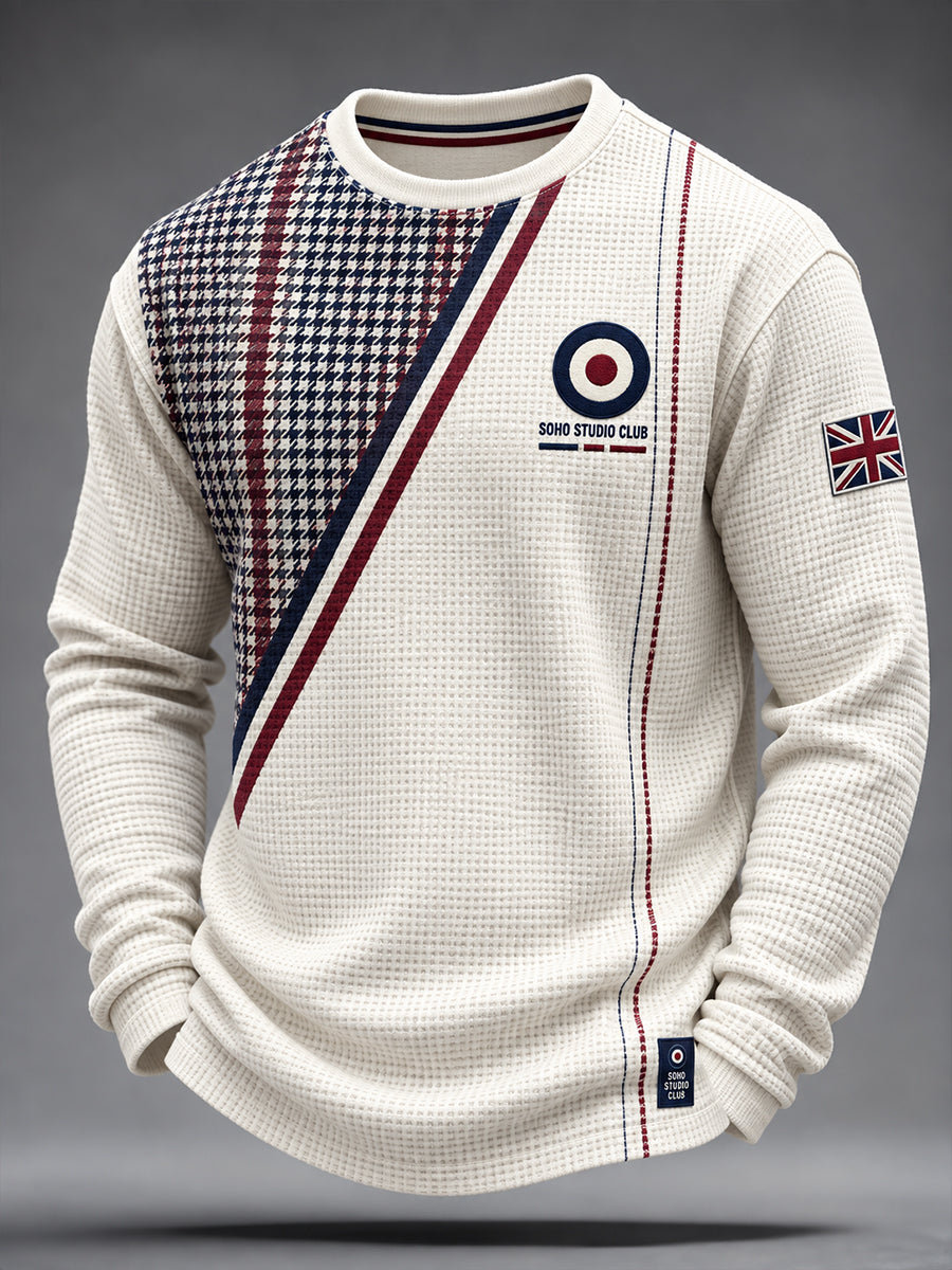 Men's Uk Paul Weller Mod Culture Waffle Long Sleeve T-Shirt