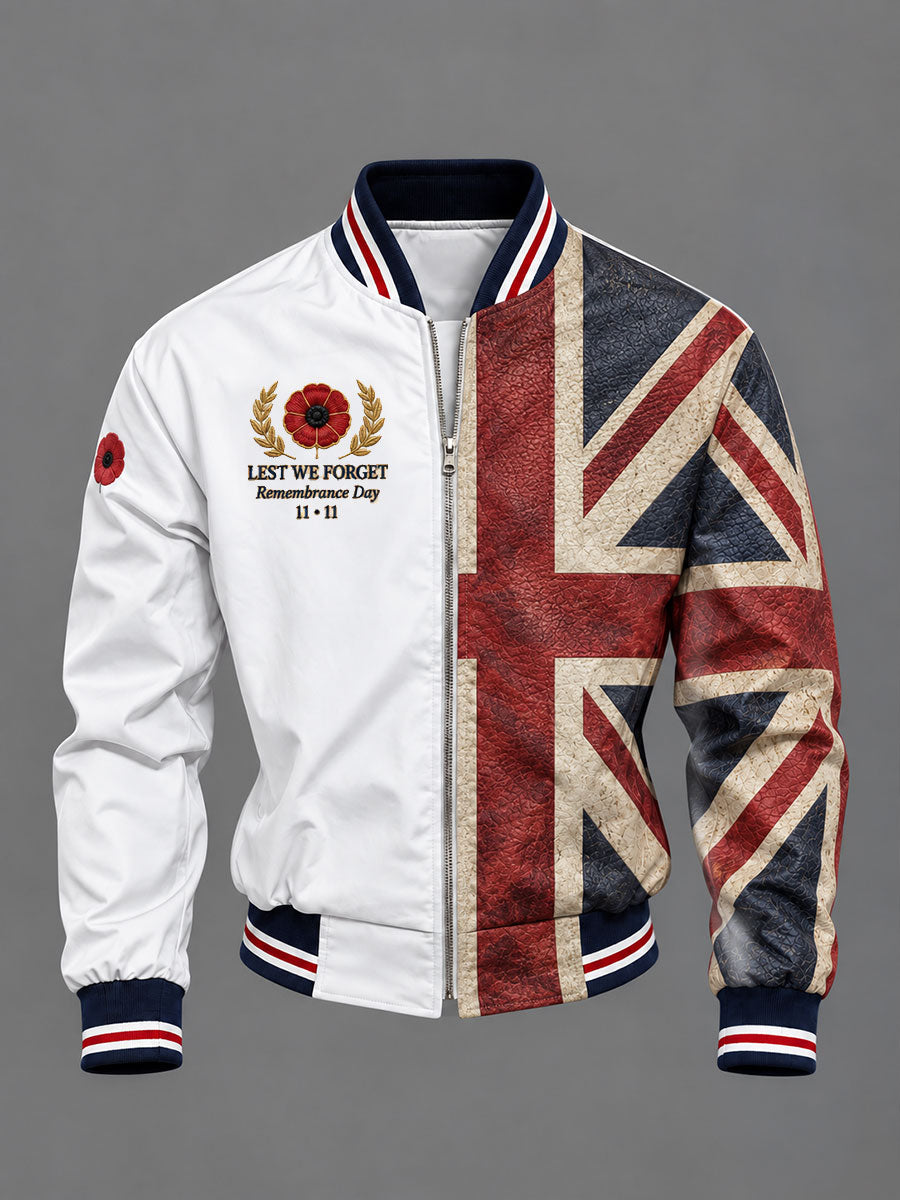 Men's Lest We Forget Print Jacket