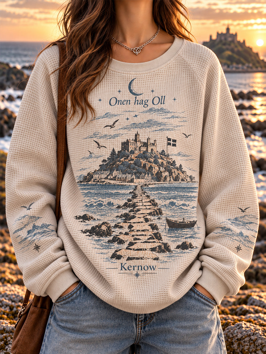 Women’s UK Cornwall Waffle Long-Sleeve Sweatshirt