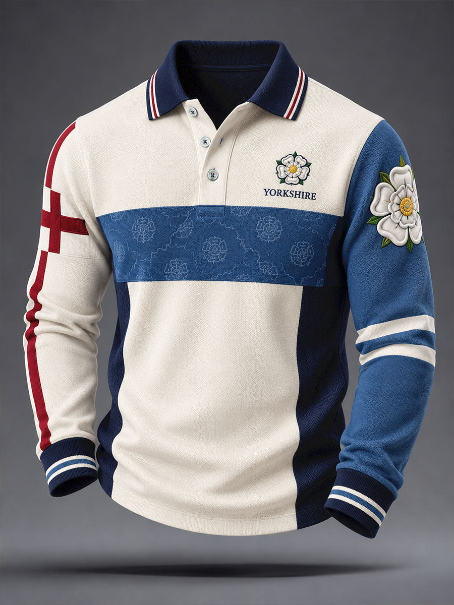 Men's England Yorkshire Art Printed Casual Tops