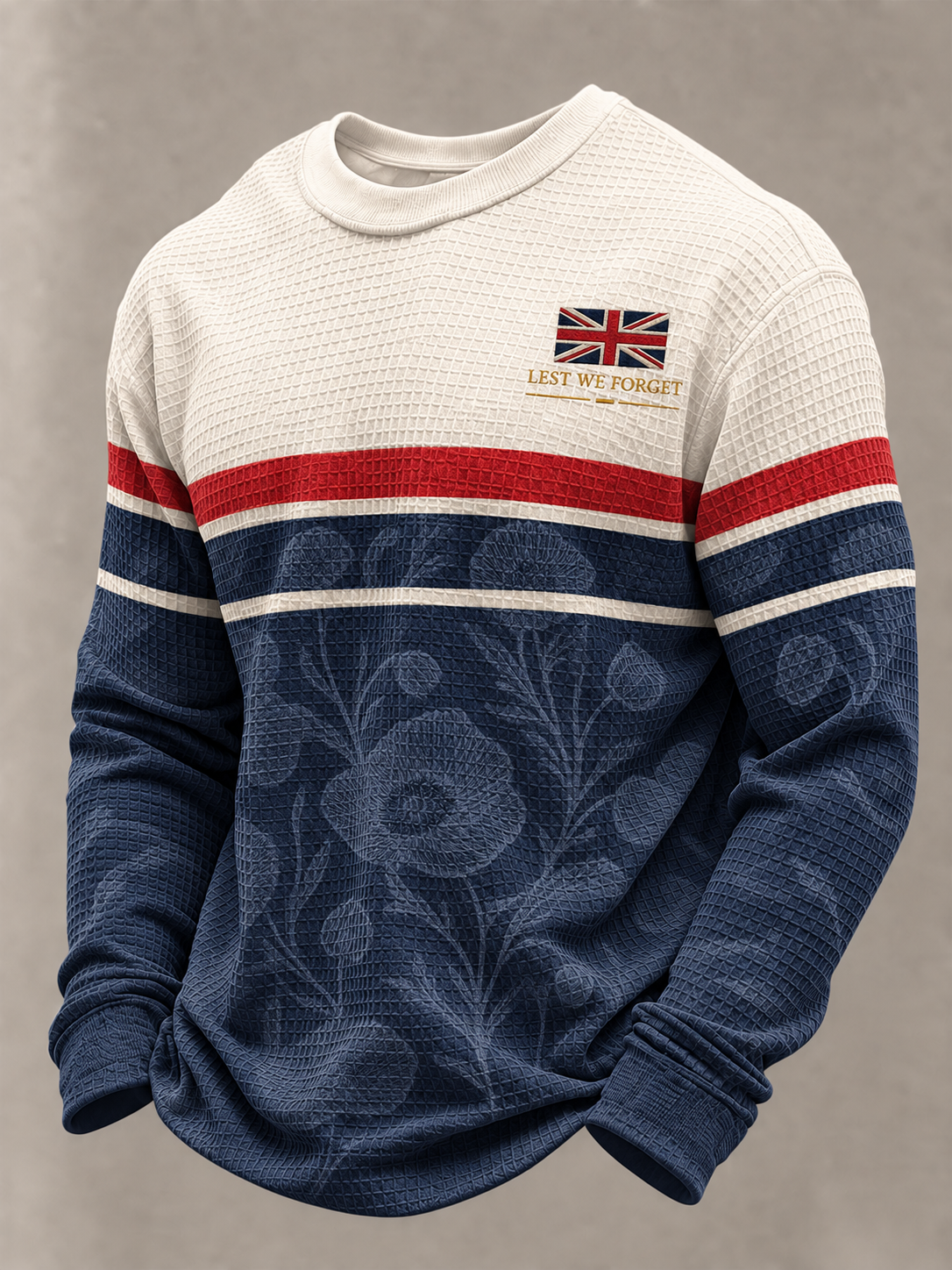 Men's Remembrance Day Waffle Sweatshirt