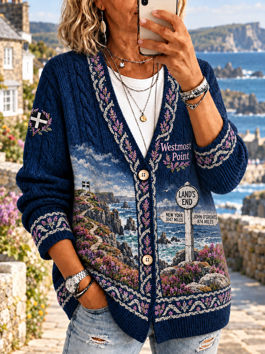 Women's UK Cornwall Faux Sweater Cardigan