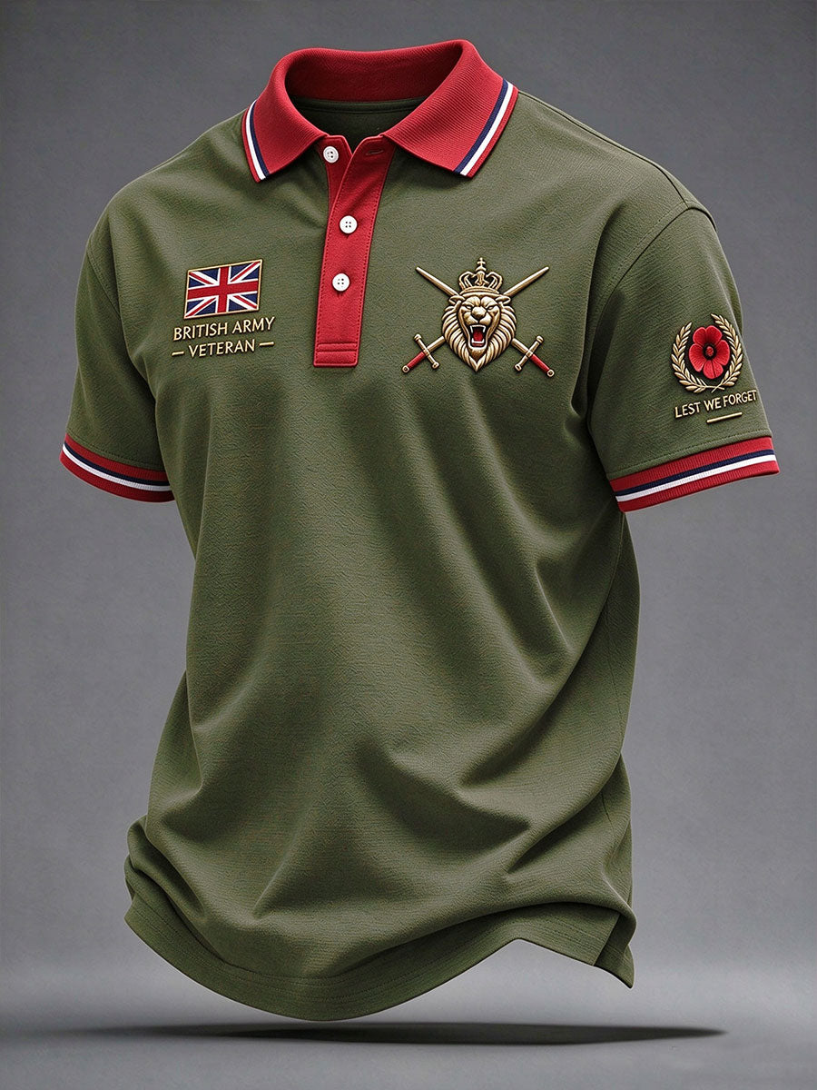 Men's British Army Veteran Print Shirt