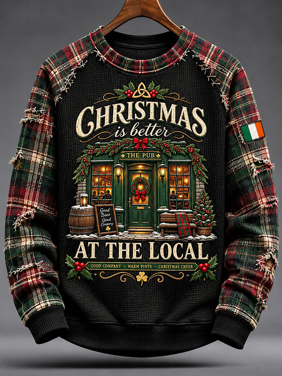Men's Fun Irish Christmas Long Sleeve