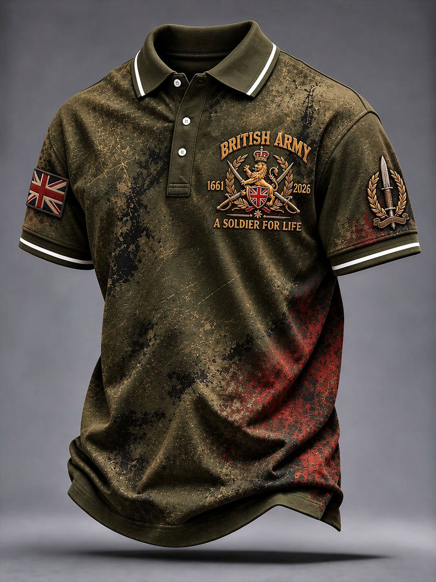 Men's British Army Print Shirt