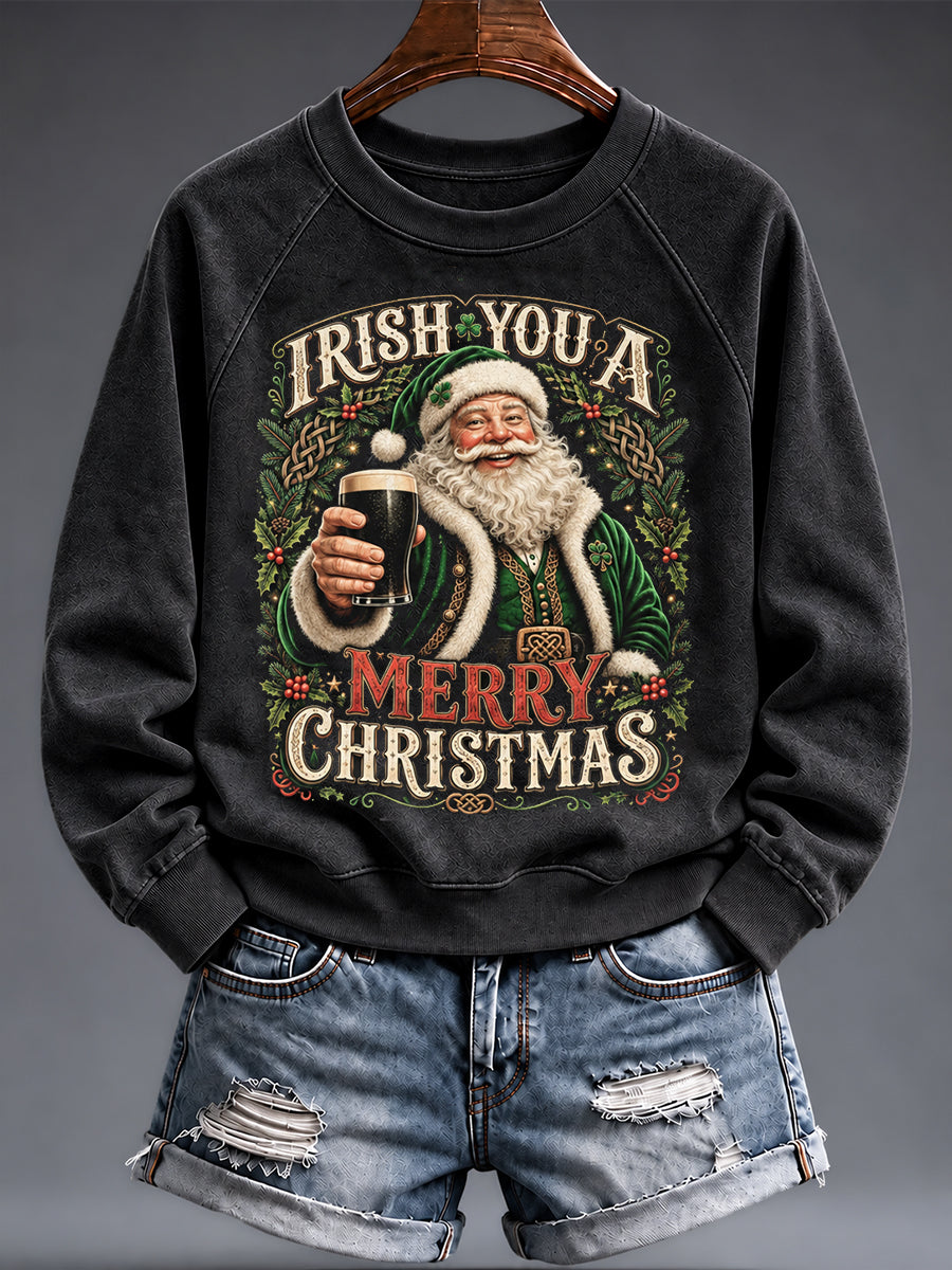 Women's Happy Irish Christmas Sweatshirt