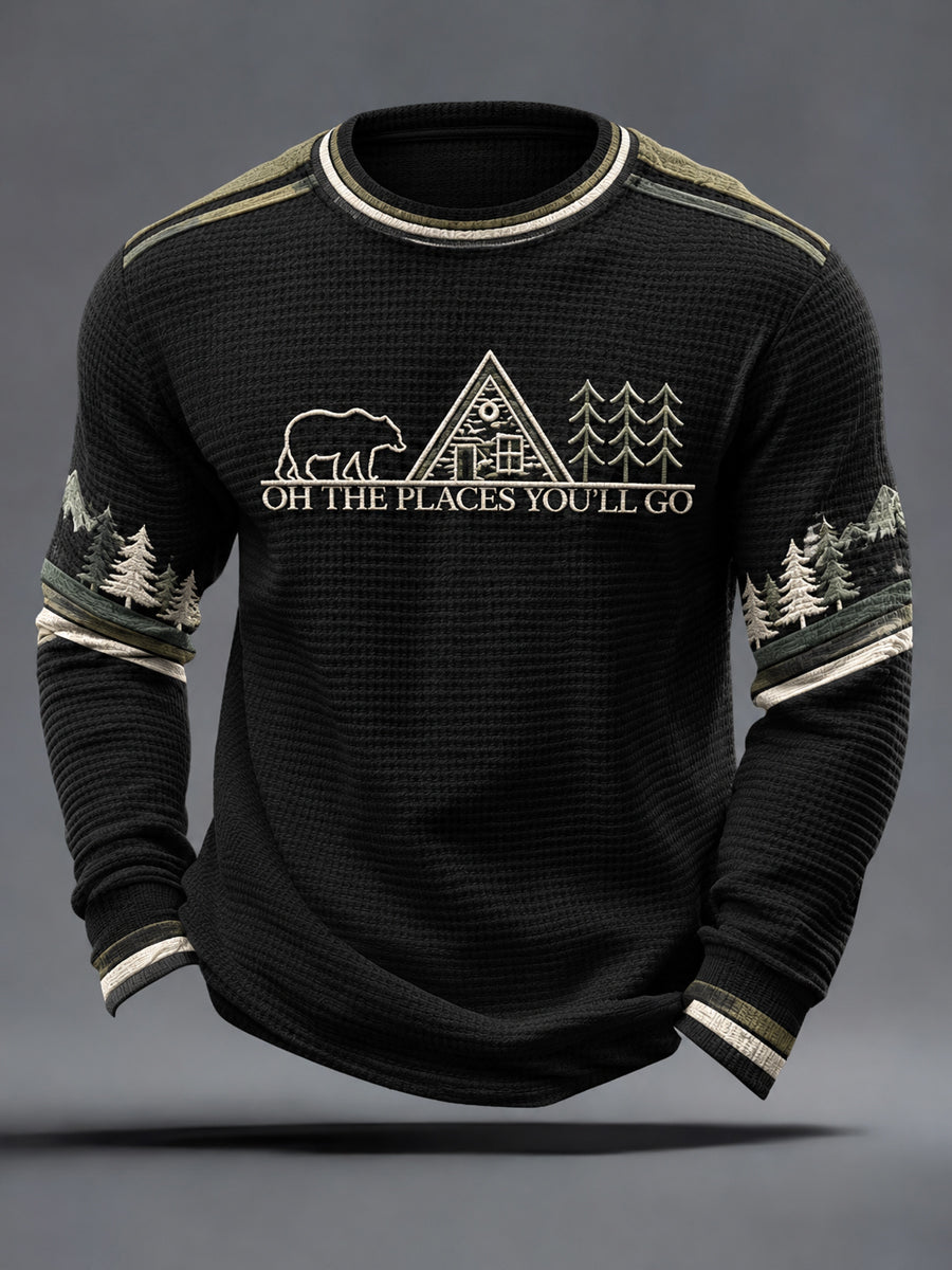 Men's Camping Waffle Sweatshirt