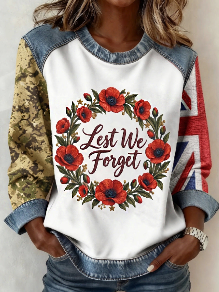 Women's Remembrance Day Lest We Forget Top
