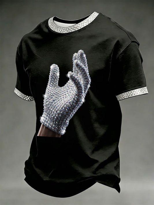 Men's King Of Pop Printed T-shirt