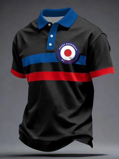 Men's Scotland Football Saturday Lover Printed Casual Tops