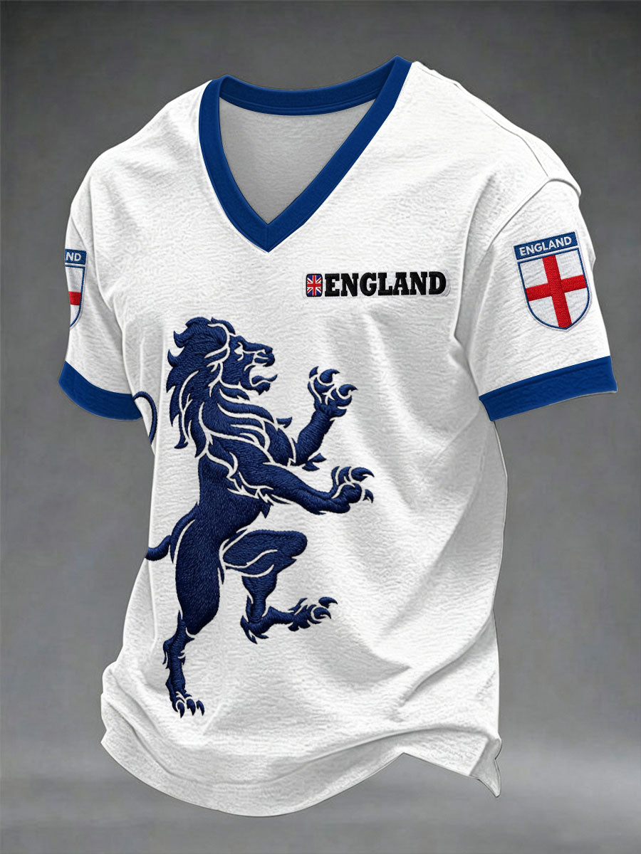 Men's British Casual Printed Unisex T-shirt