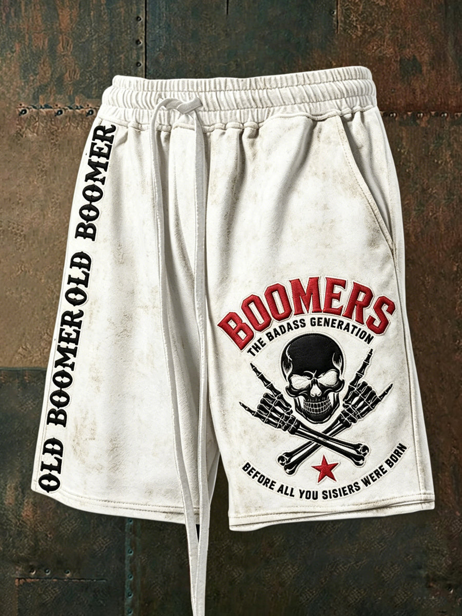 Men's Don't Piss Off Old Peopel Drawstring Shorts
