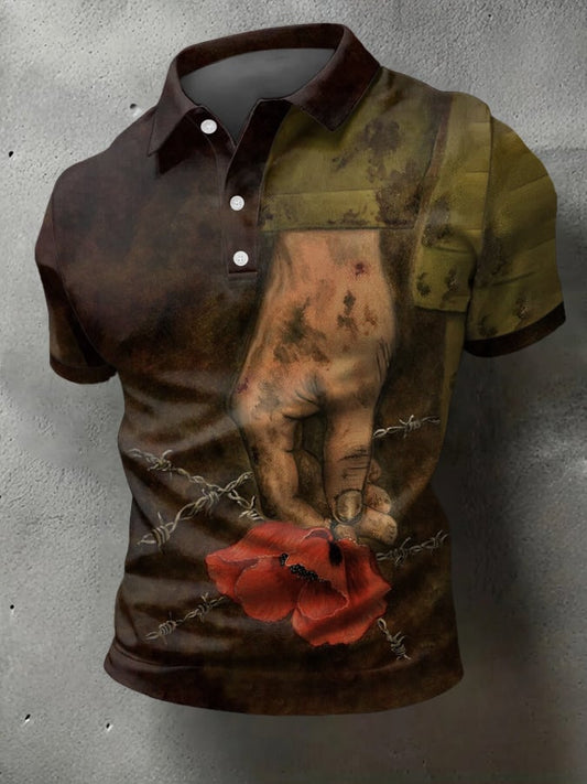 Men's European Victory Day Printed Shirt