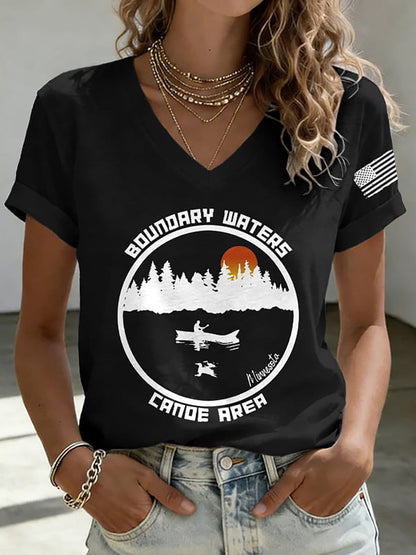 Women's Save The Boundary Waters Print T-shirt