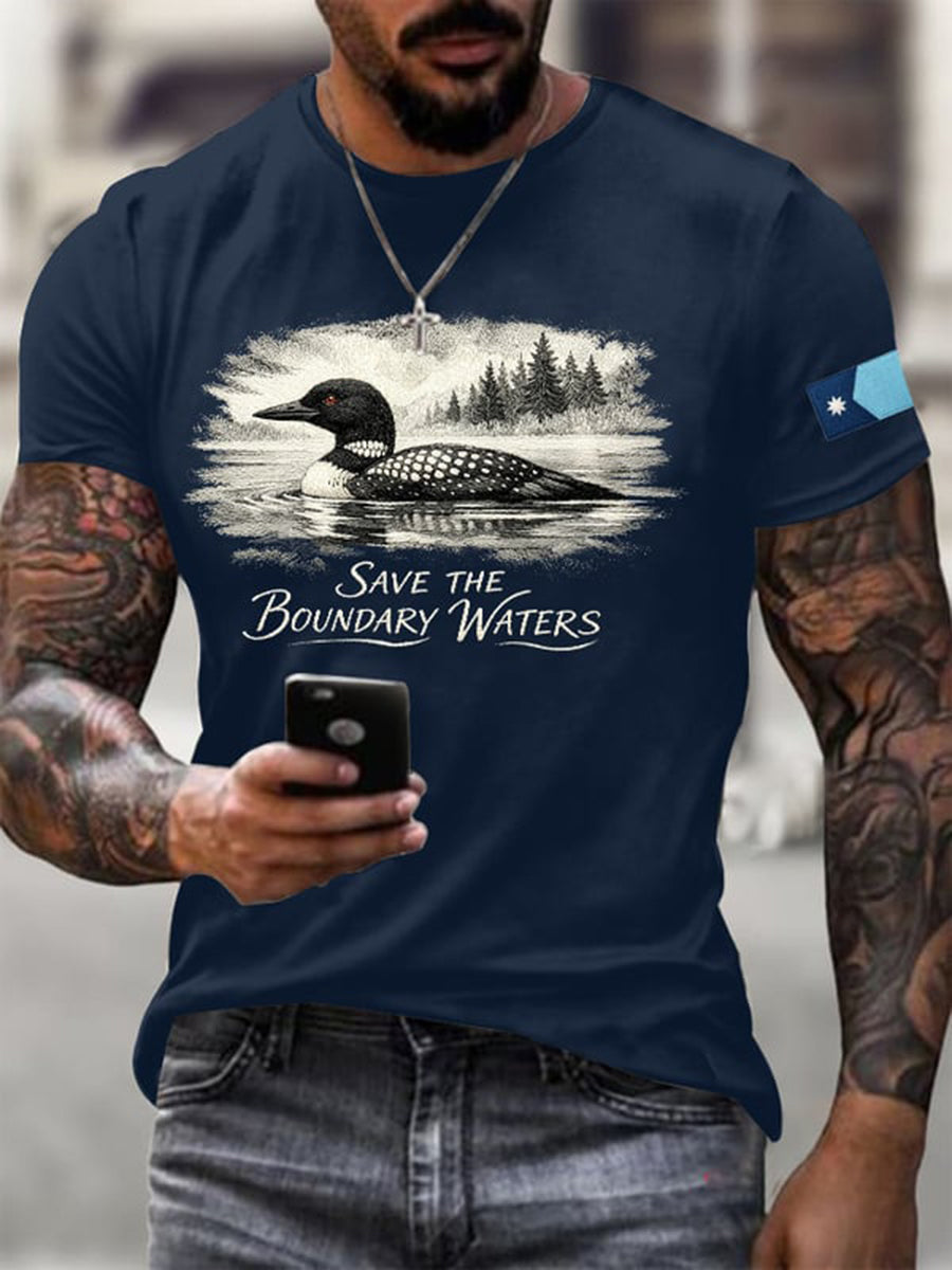 Men's Save The Boundary Waters Print T-shirt