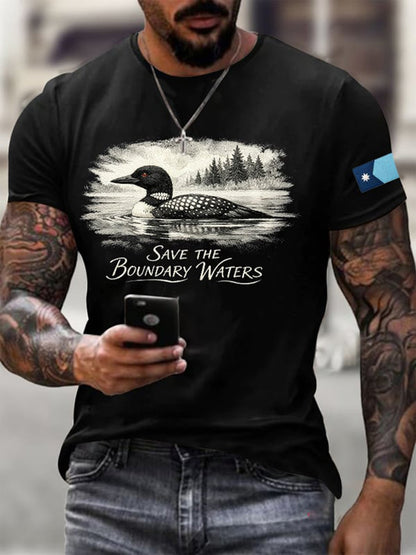 Men's Save The Boundary Waters Print T-shirt