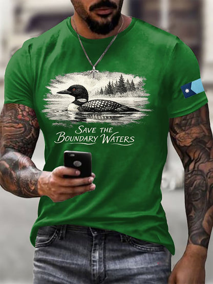 Men's Save The Boundary Waters Print T-shirt