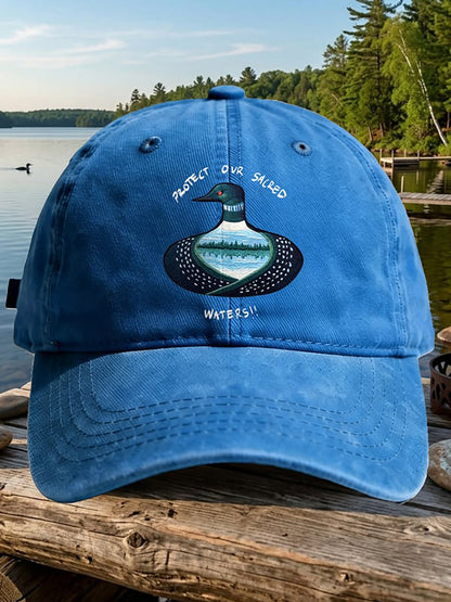 Unisex Save The Boundary Waters Print Cap