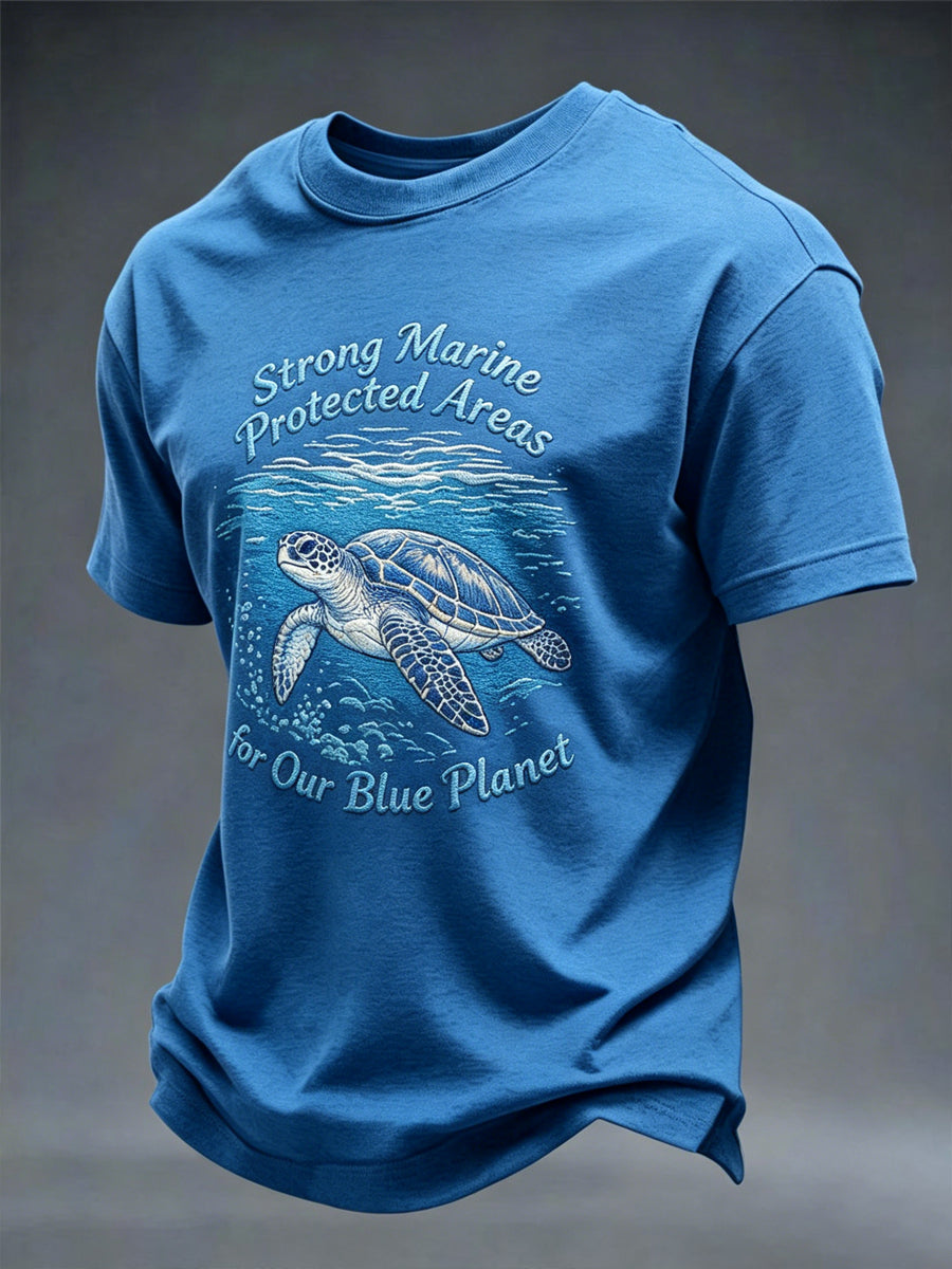 Men's World Ocean Day Printed T-shirt