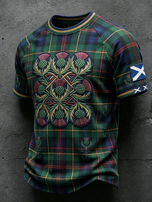 Men's UK Football Lover Scotland Printed short sleeve t-shirt