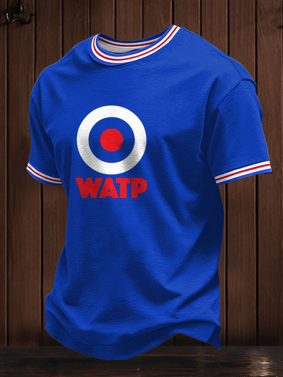 Men's Scotland Football Blue Lover Printed T-shirt
