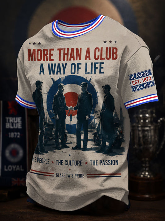 Men's We Are The People Scotland Football Lover Printed T-shirt