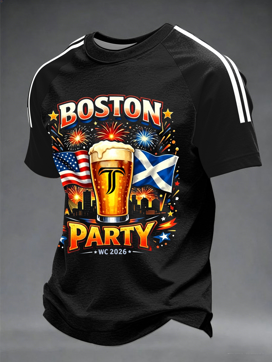 Men's UK Football Lover Scotland Printed short sleeve t-shirt