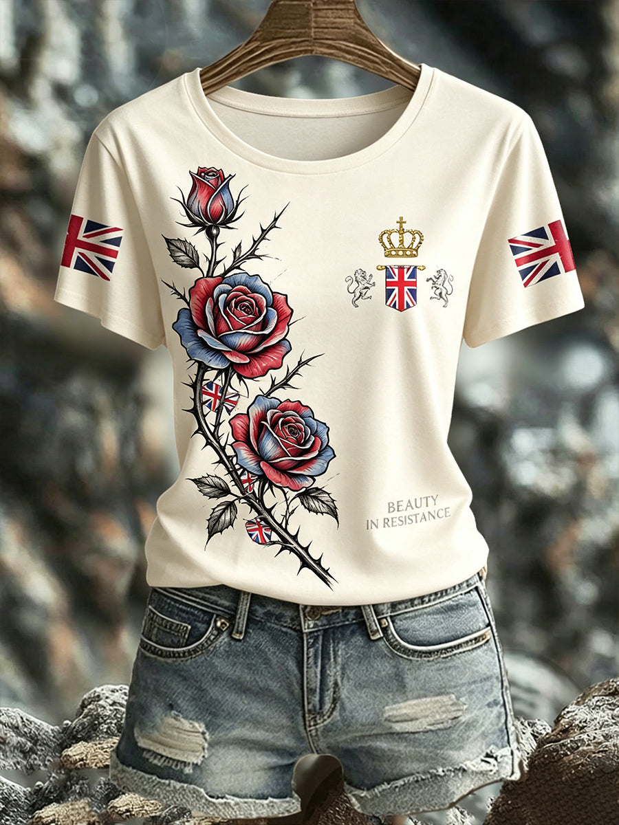 Women's Uk Flag Short-Sleeved T-Shirt