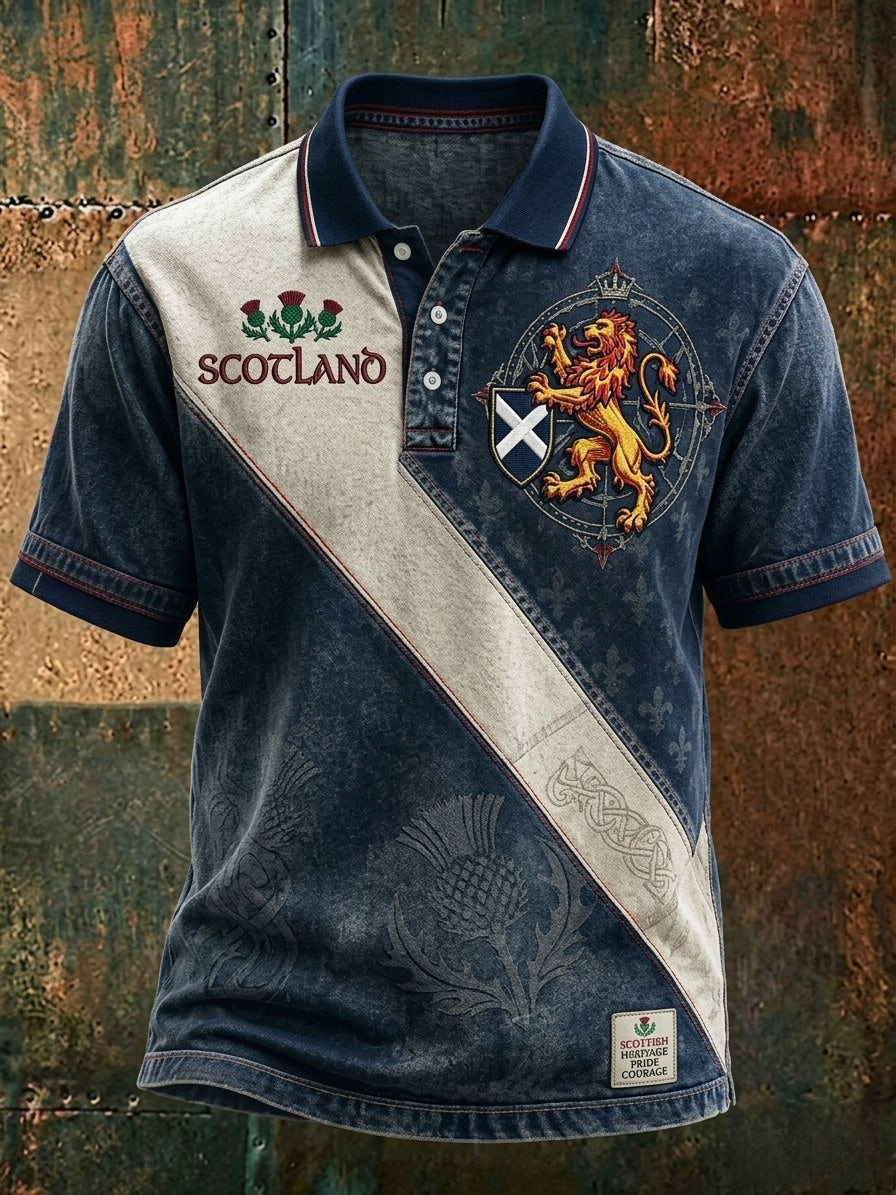 Men's UK Scotland Football Lover 2026 Printed T-shirt