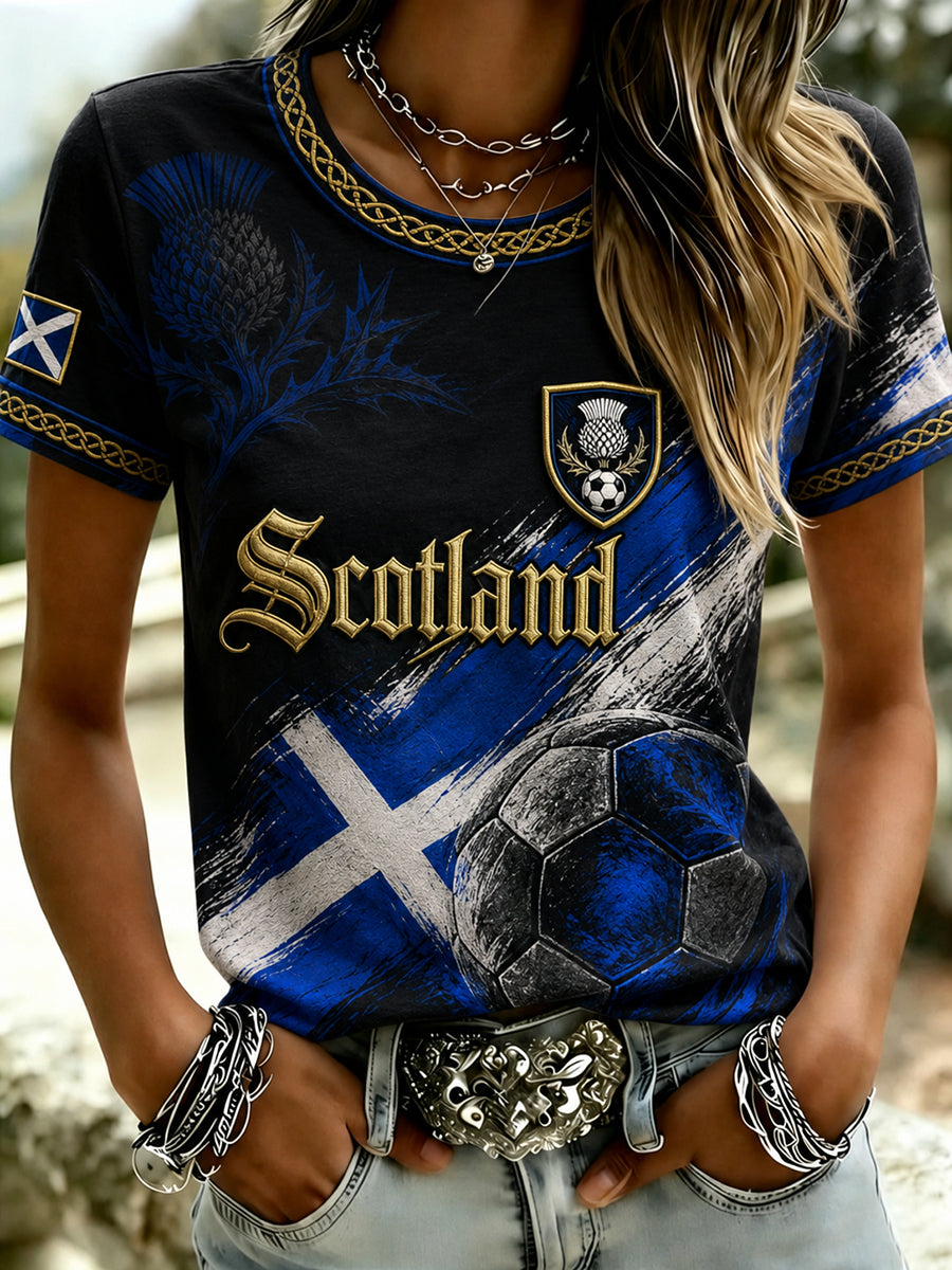 Women's Scottish Football Short-Sleeved T-Shirt