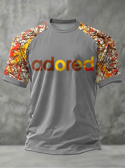 Men's Lemon Roses Music Lover Printed short sleeve t-shirt
