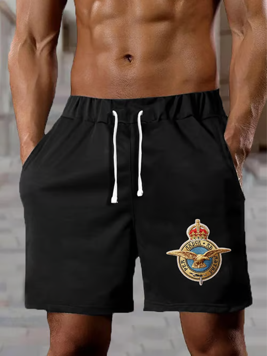men's Royal Air Force print shorts
