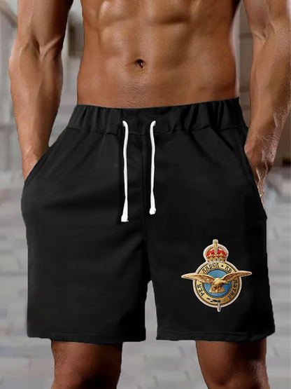 men's Royal Air Force print shorts