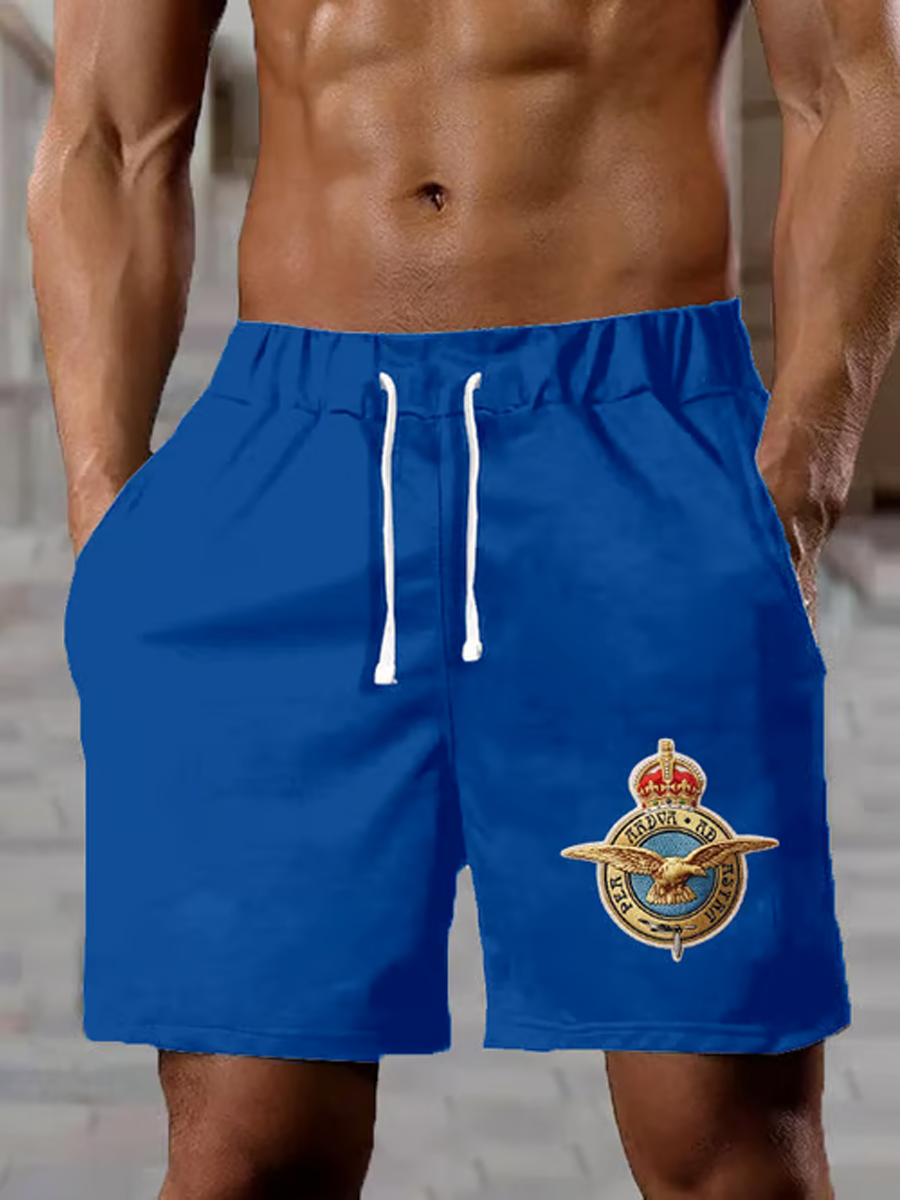 men's Royal Air Force print shorts