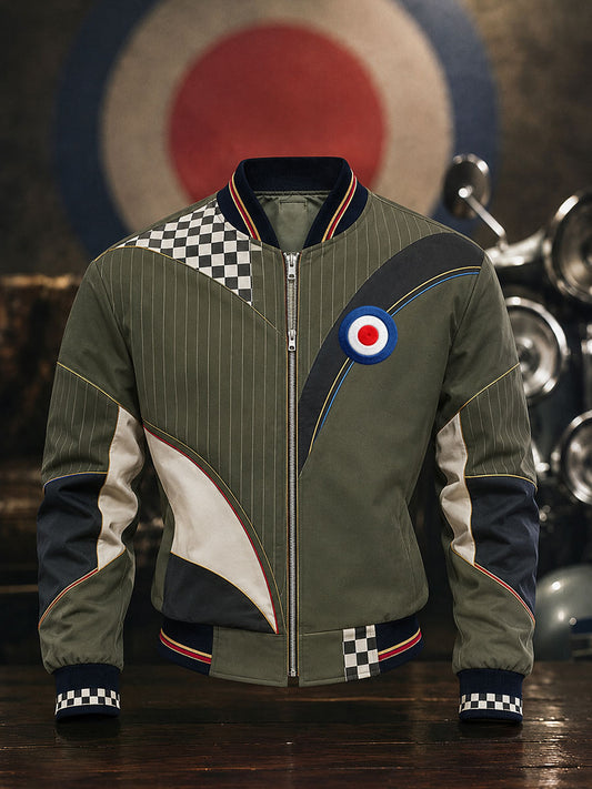 Men's Mods Culture UK Music Lover Art Printed Monkey Jacket