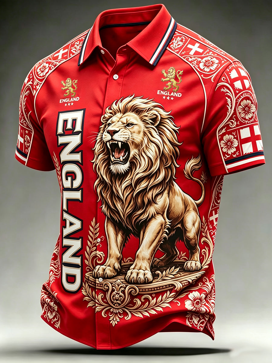 Men's England Football Shirt Short Sleeve