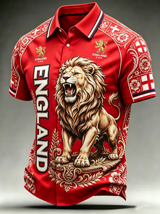 Men's England Football Shirt Short Sleeve