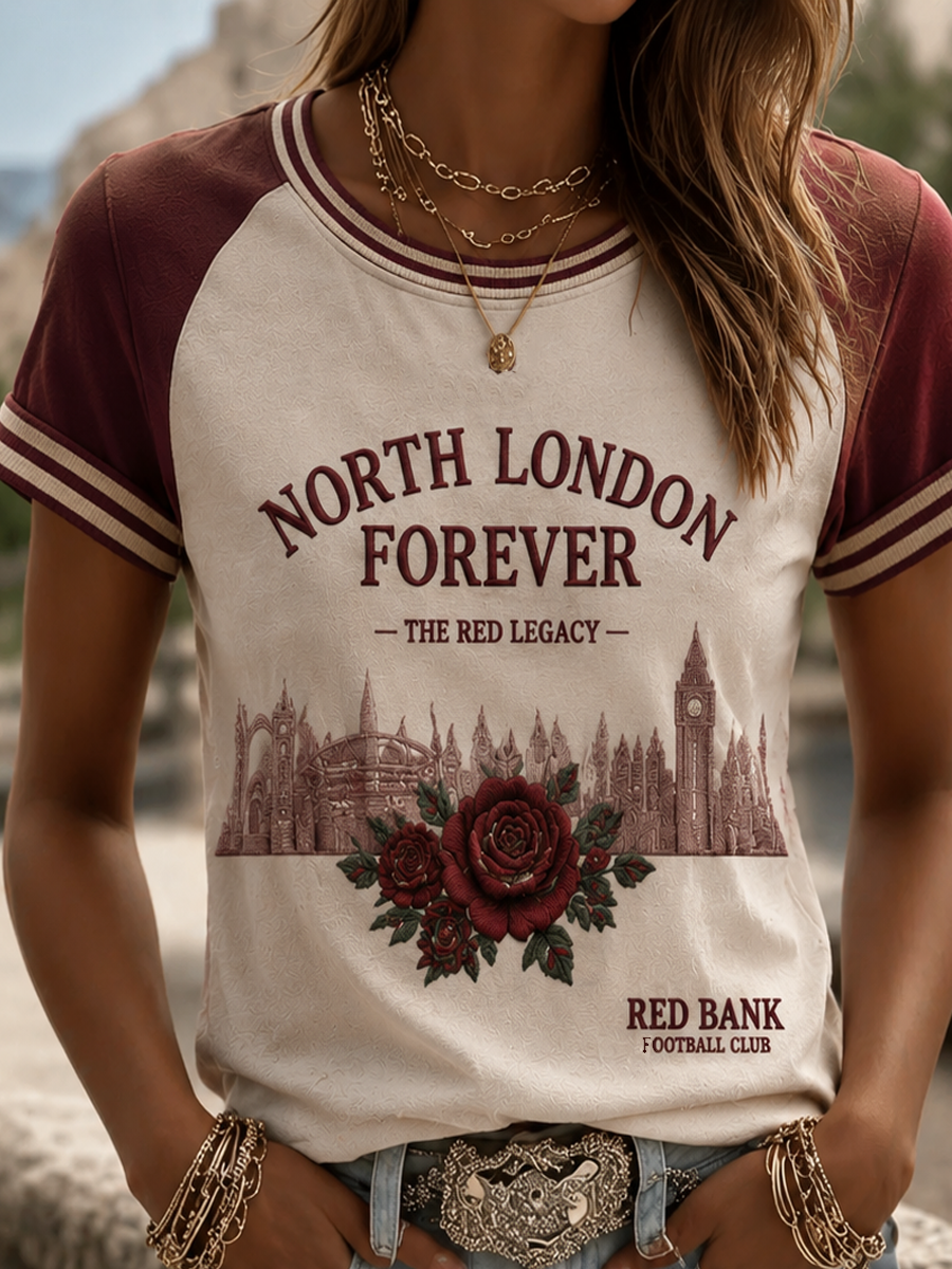 Women's north London forever Printed short-sleeved T-shirt