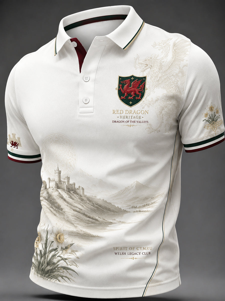 Men's Welsh Dragon Printed Shirt