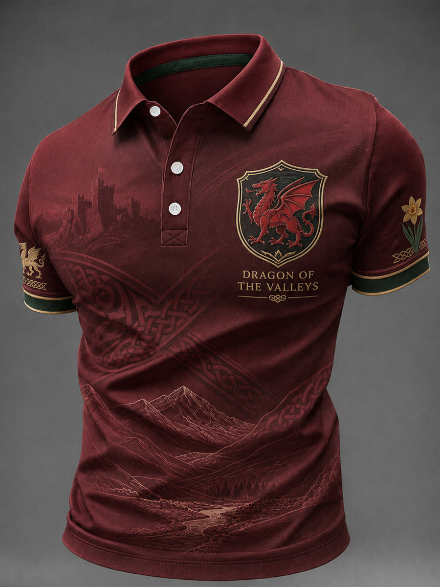 Men's Welsh Dragon Printed Shirt